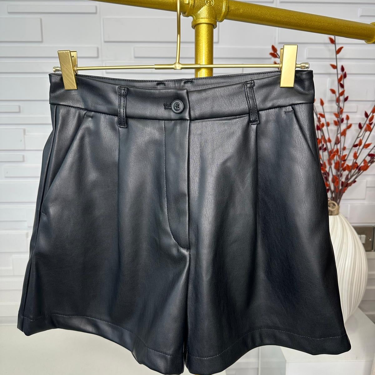 “Emma” PU Tailored Shorts