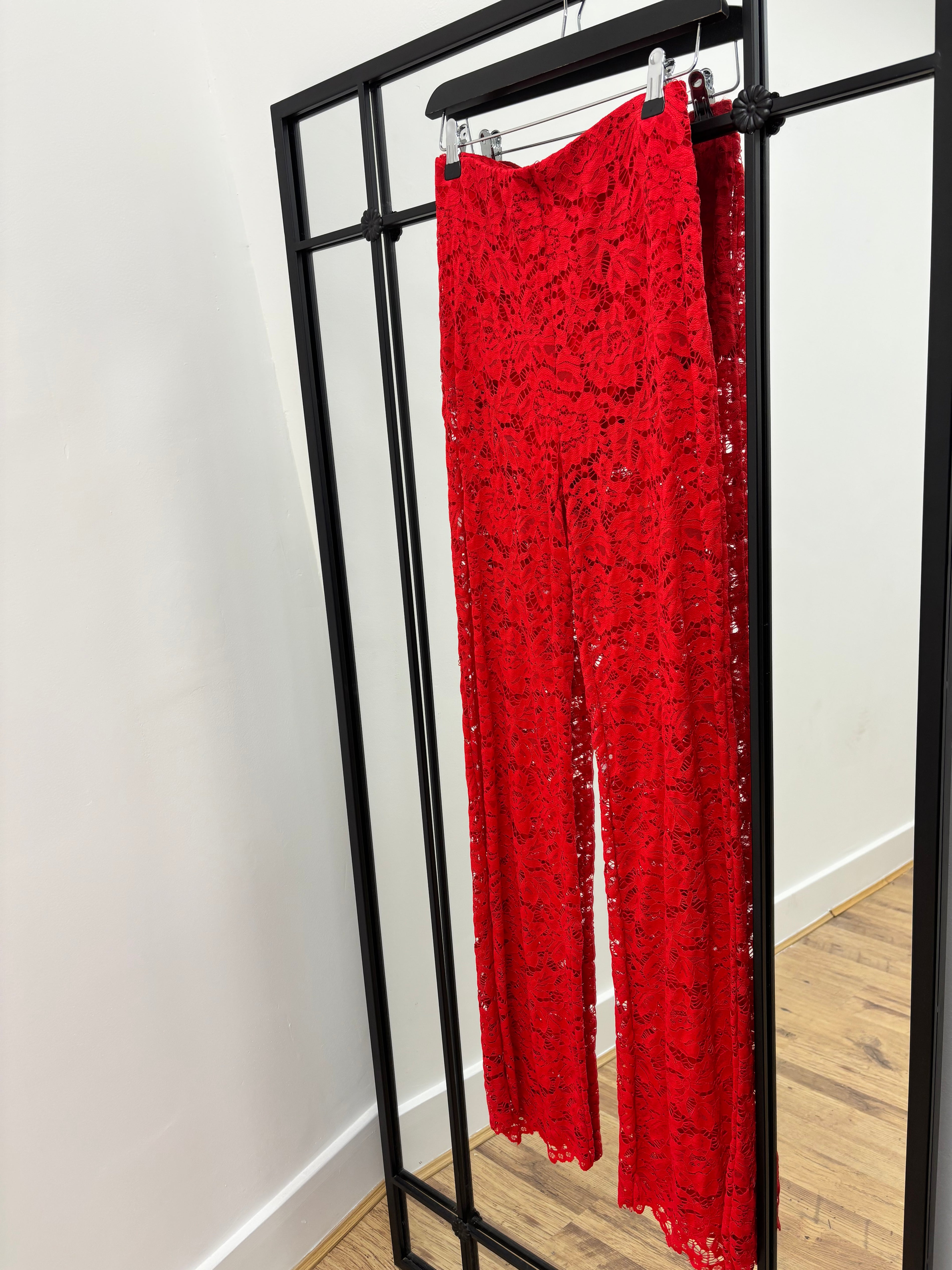 Size 8/12 Red Lace Trousers