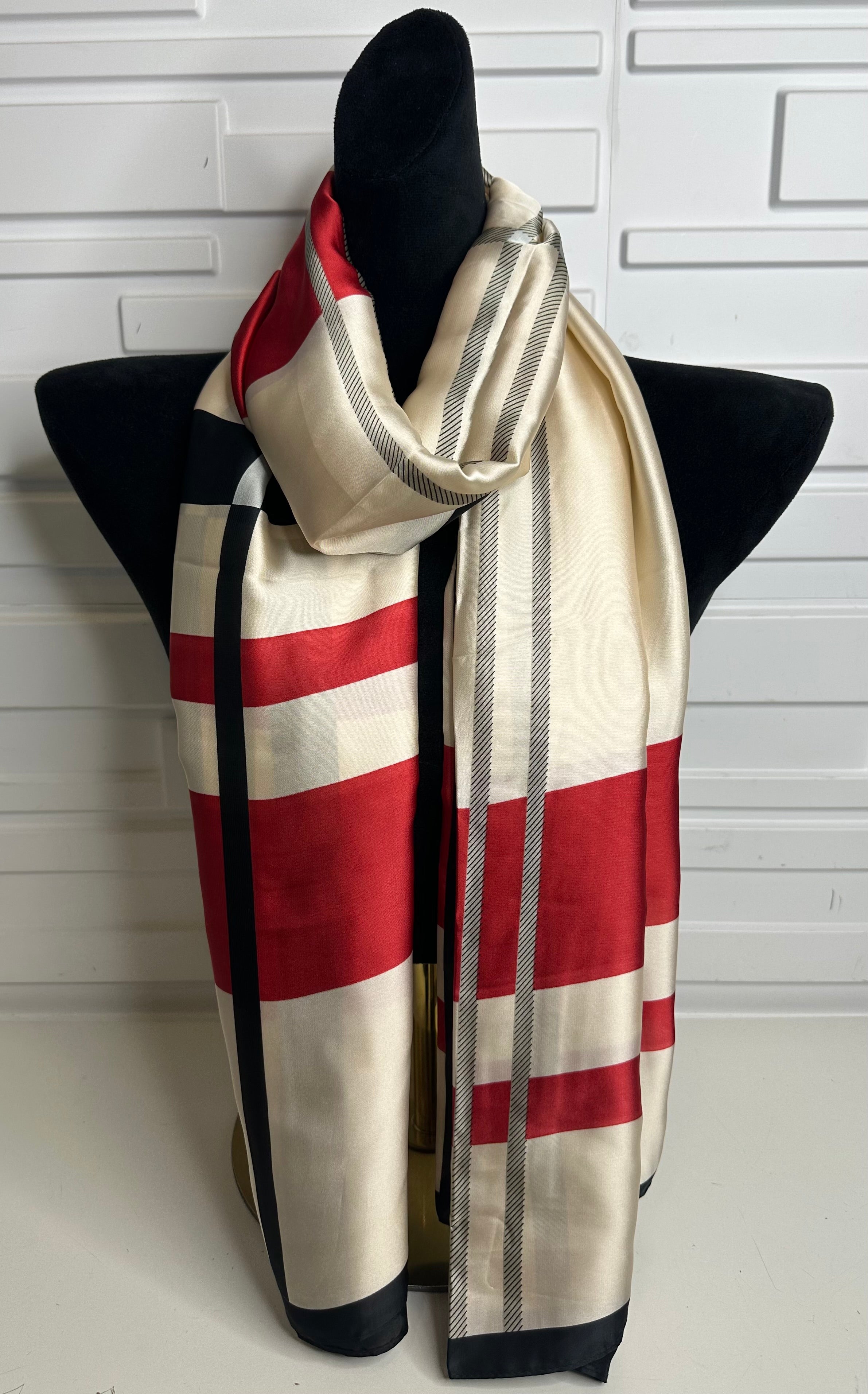 “Bailey” Silk Feel Scarf
