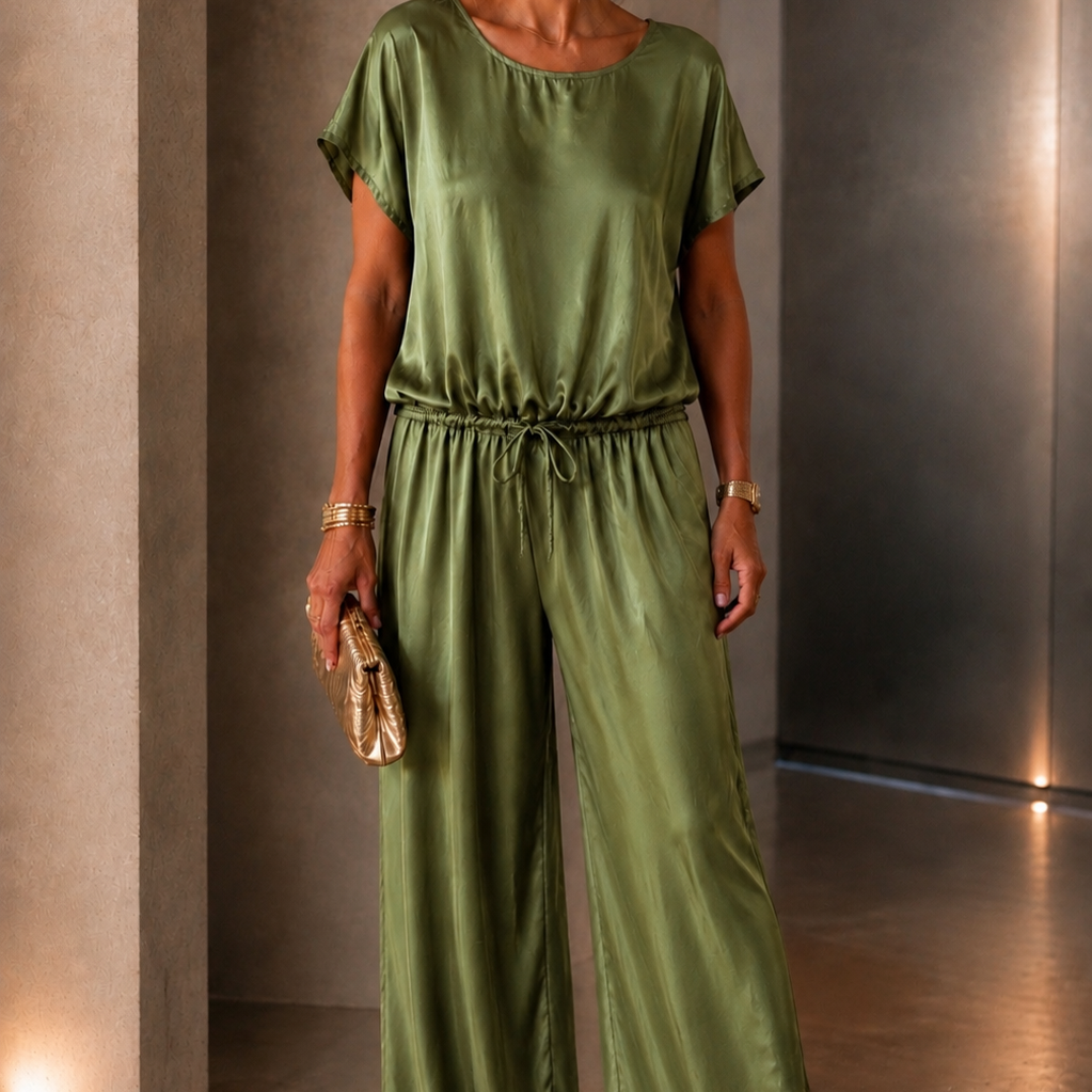 Polly - Satin Wide-Leg Trousers