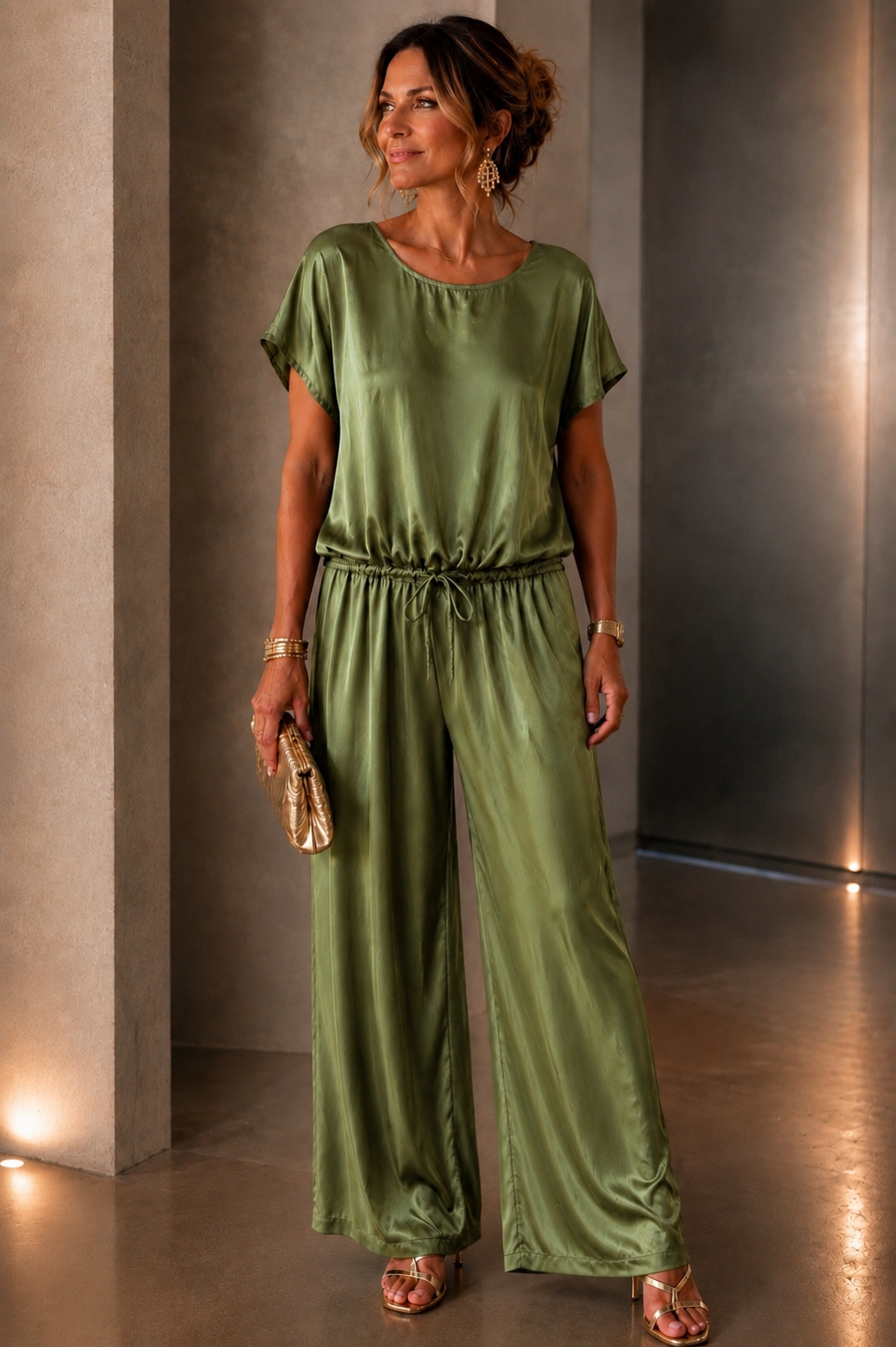 Polly - Satin Wide-Leg Trousers