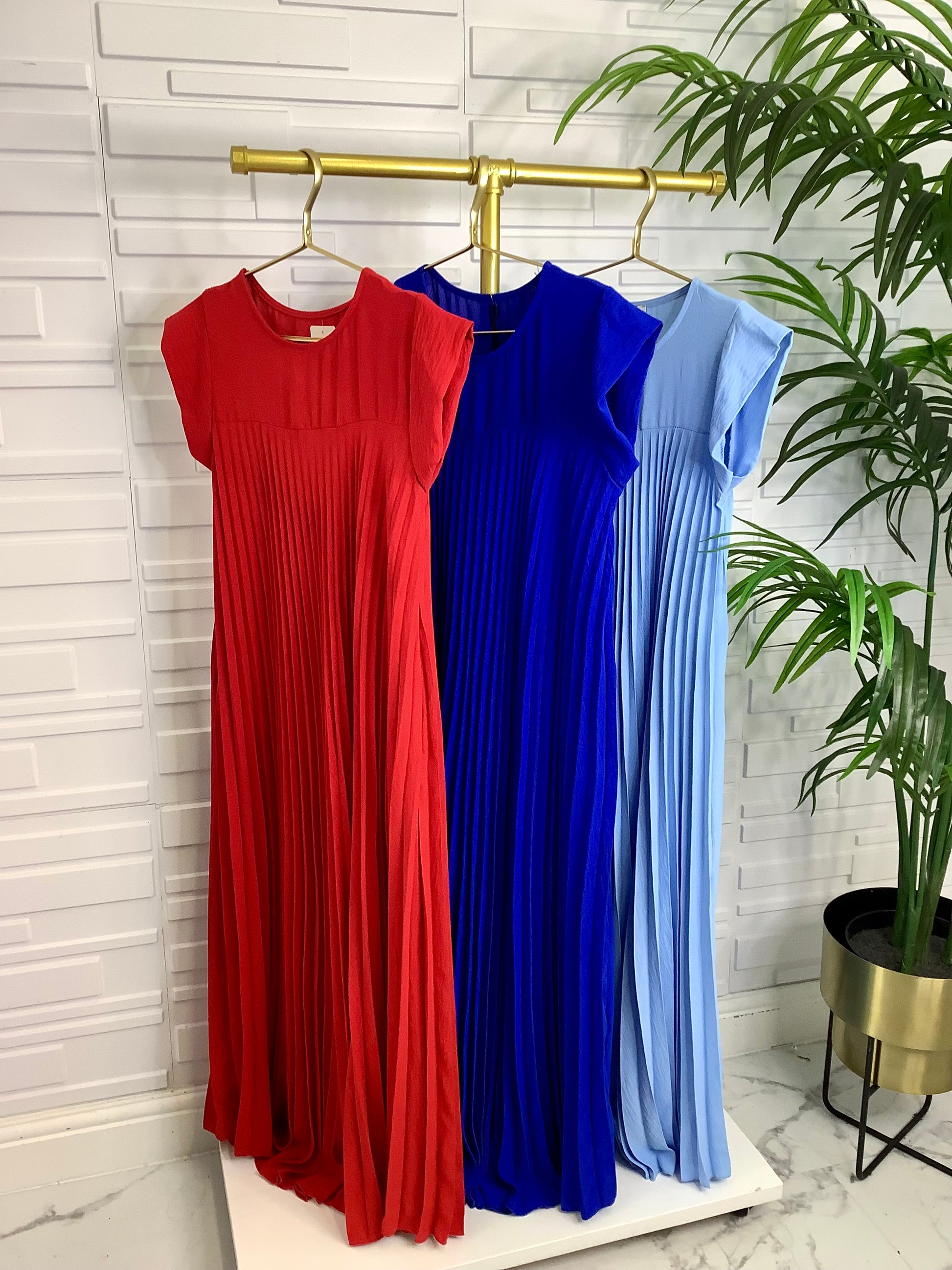 “Lydia” Pleated Dress