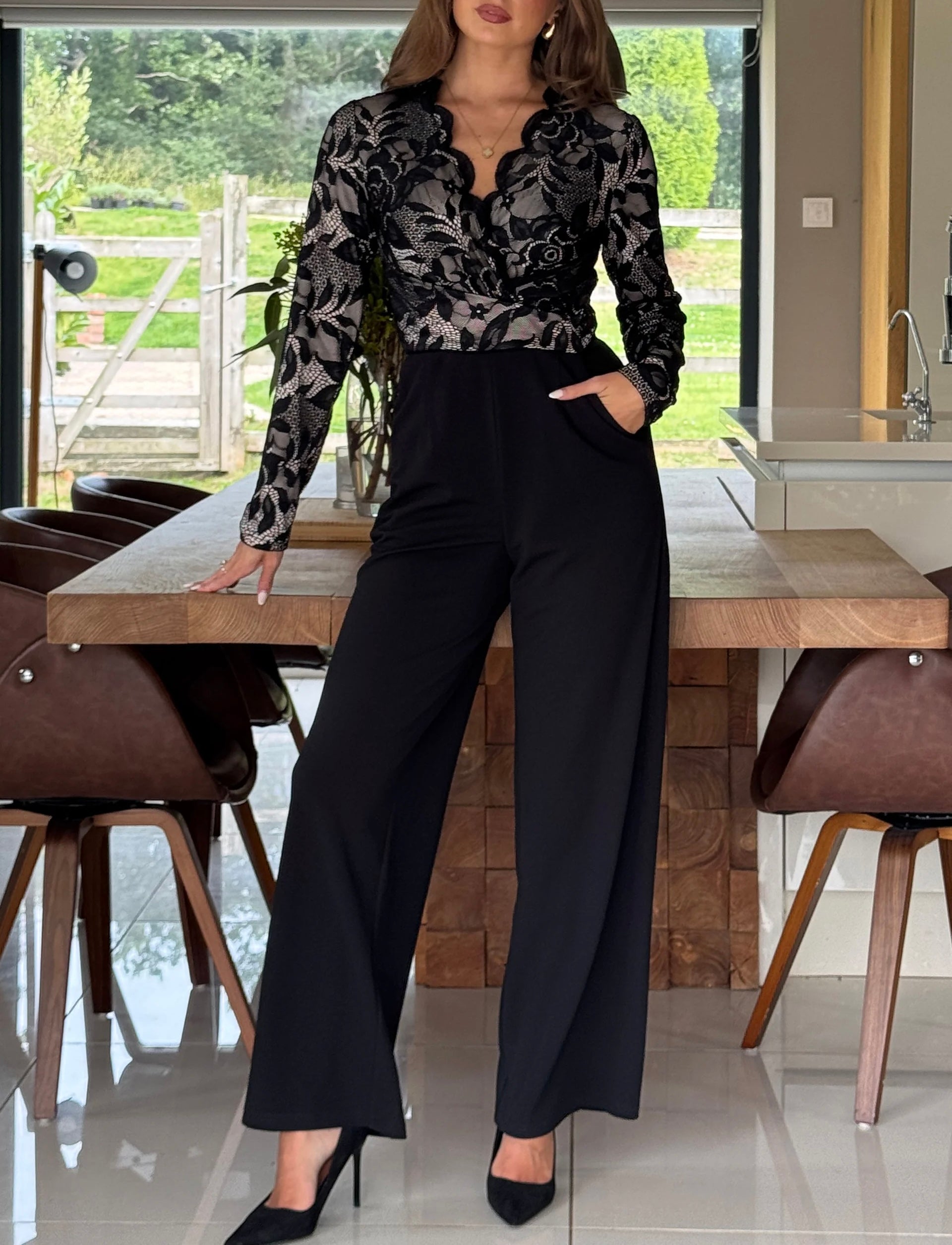 “Lizzie” Lace Jumpsuit