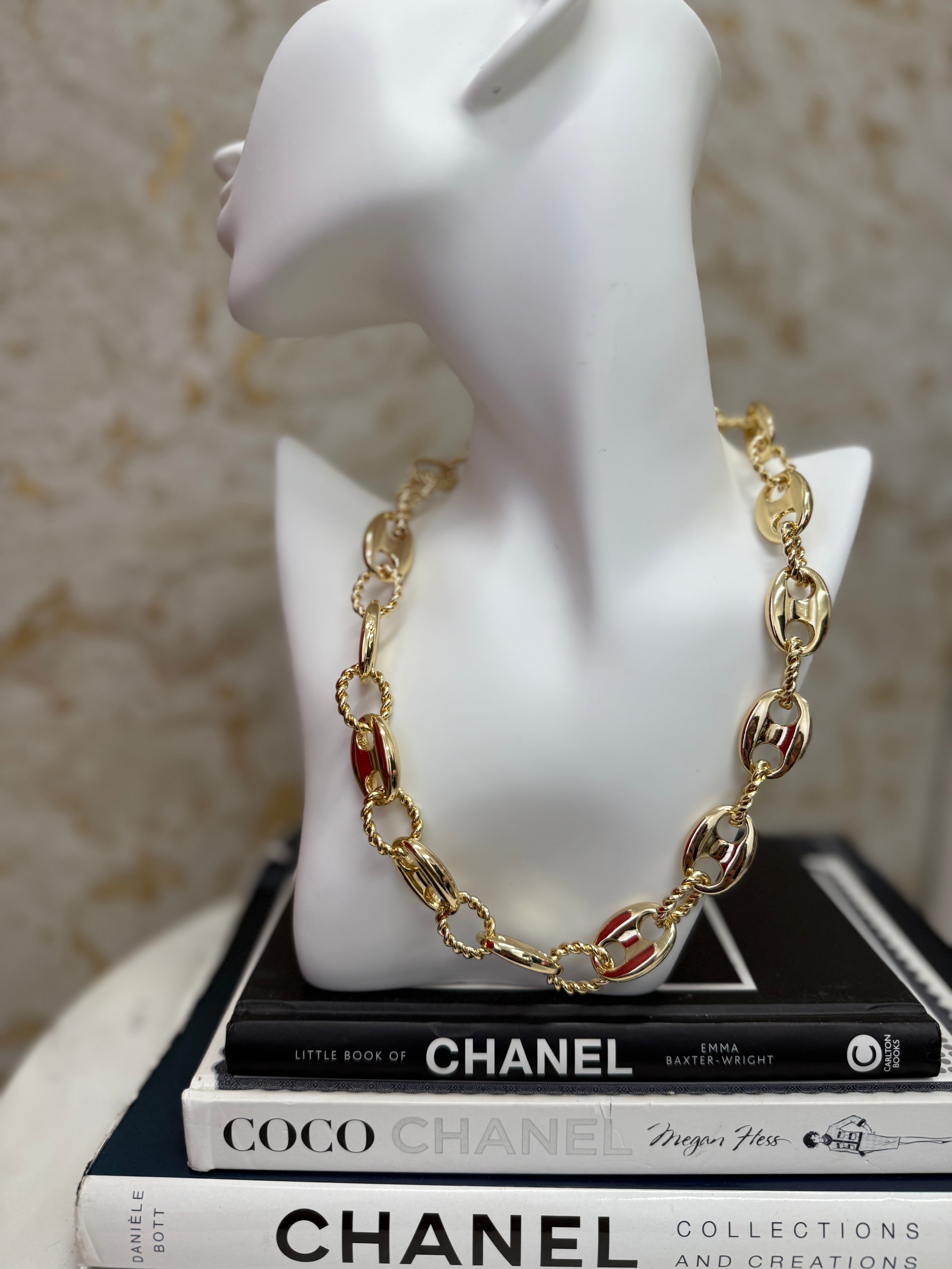 “Ally” Gold Chain Link Necklace