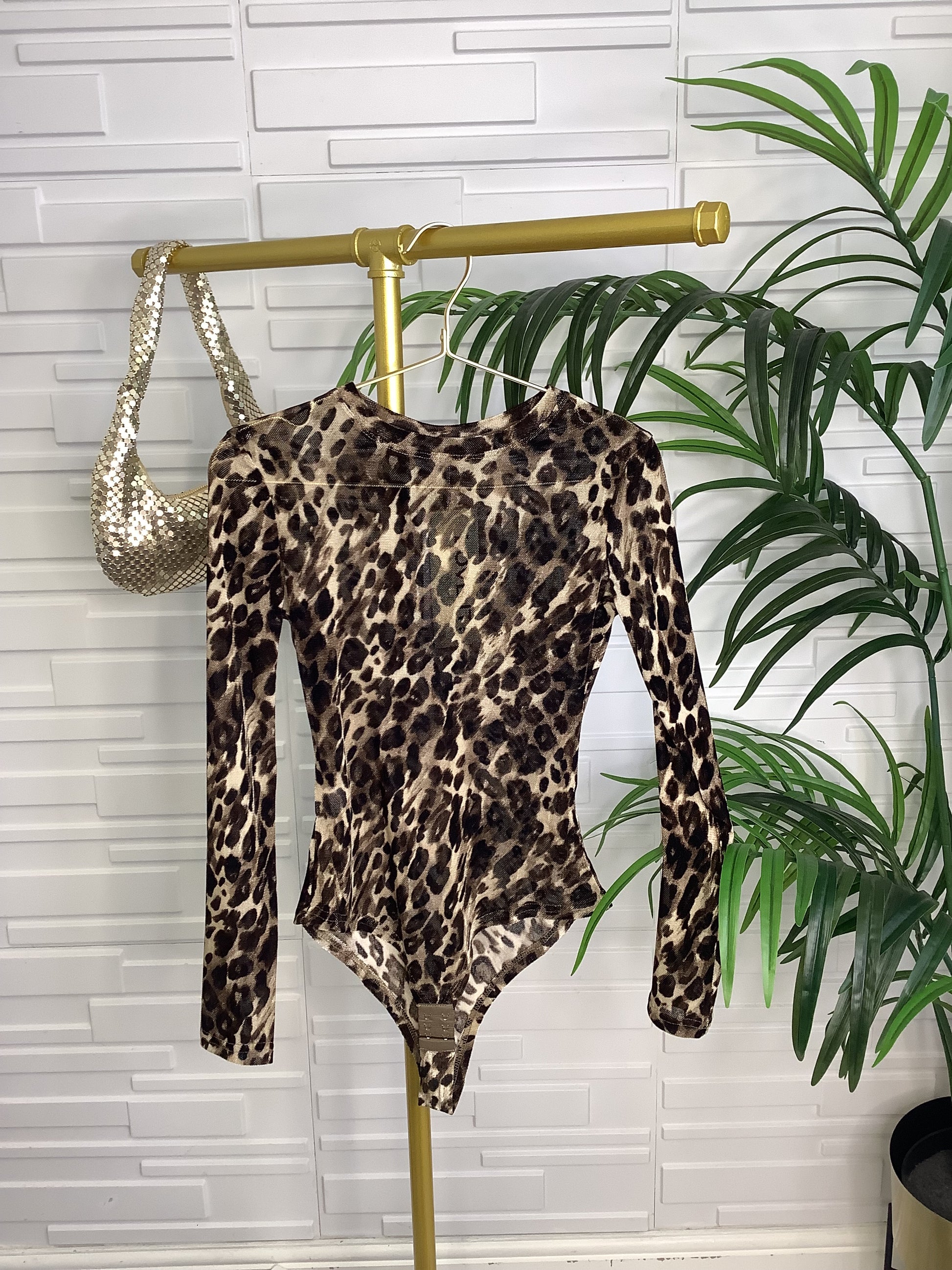Leopard Print Bodysuit