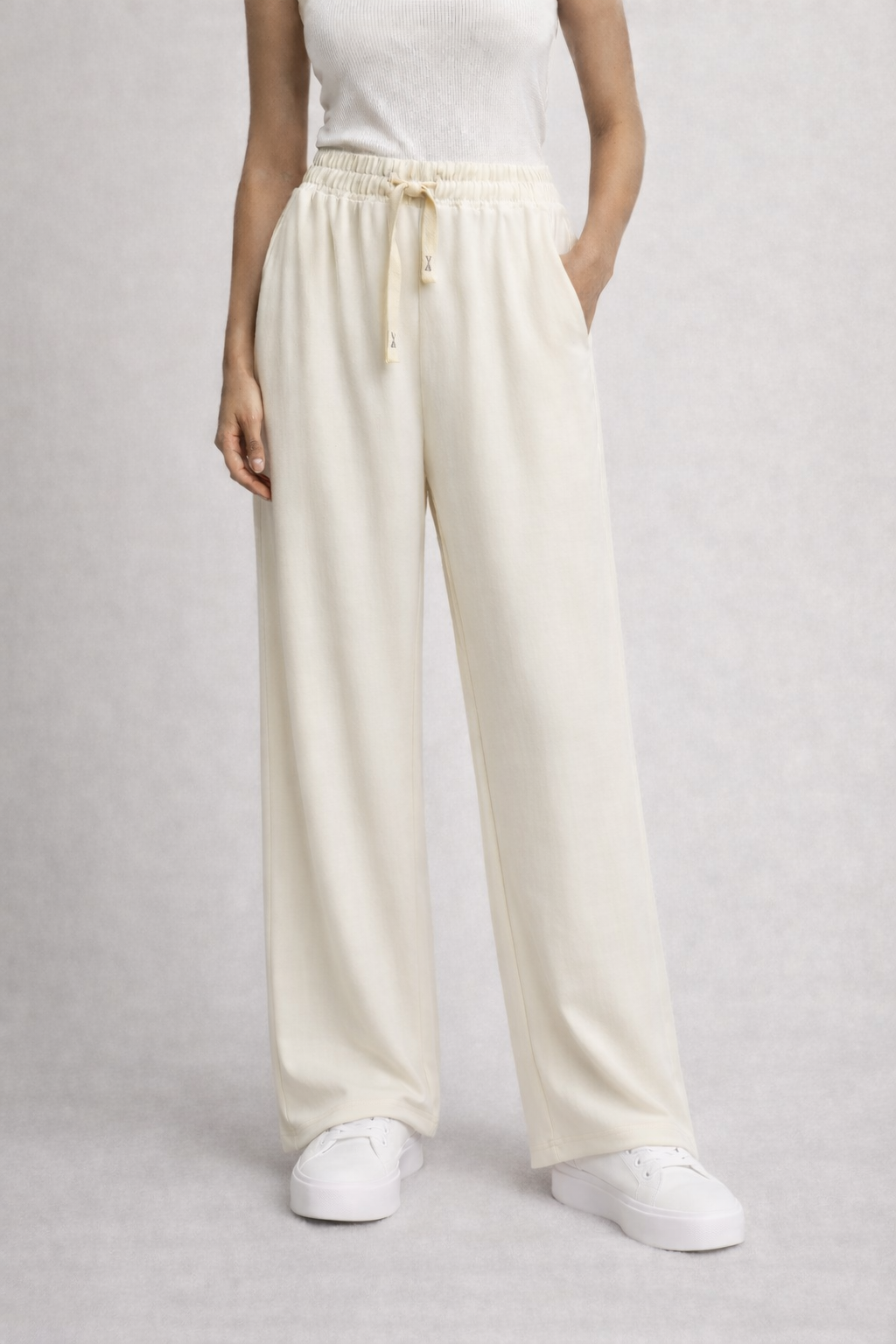 Luxe Wide-Leg Drawstring Trousers