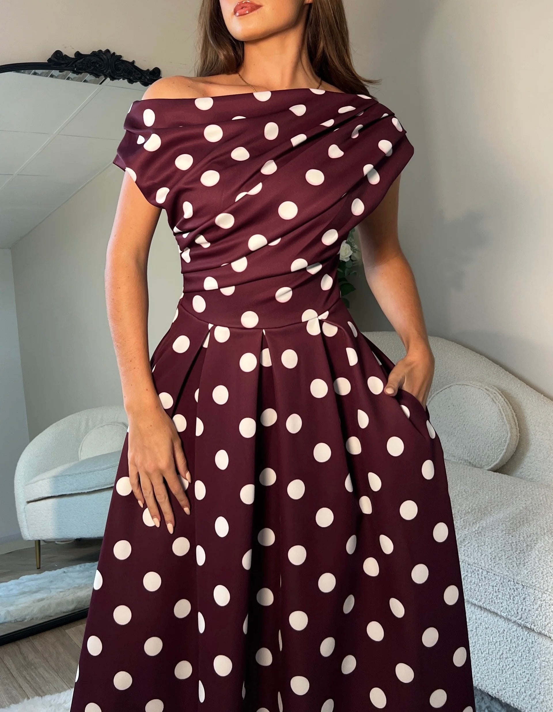 “Mandy” Polka Dot Dress