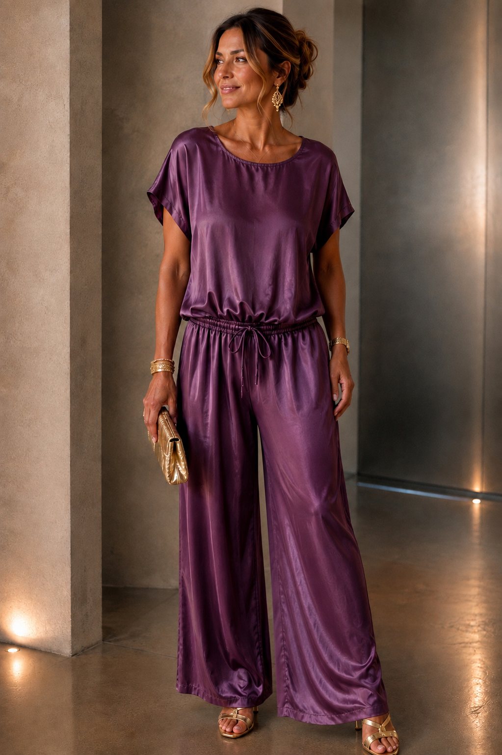 Polly - Satin Wide-Leg Trousers