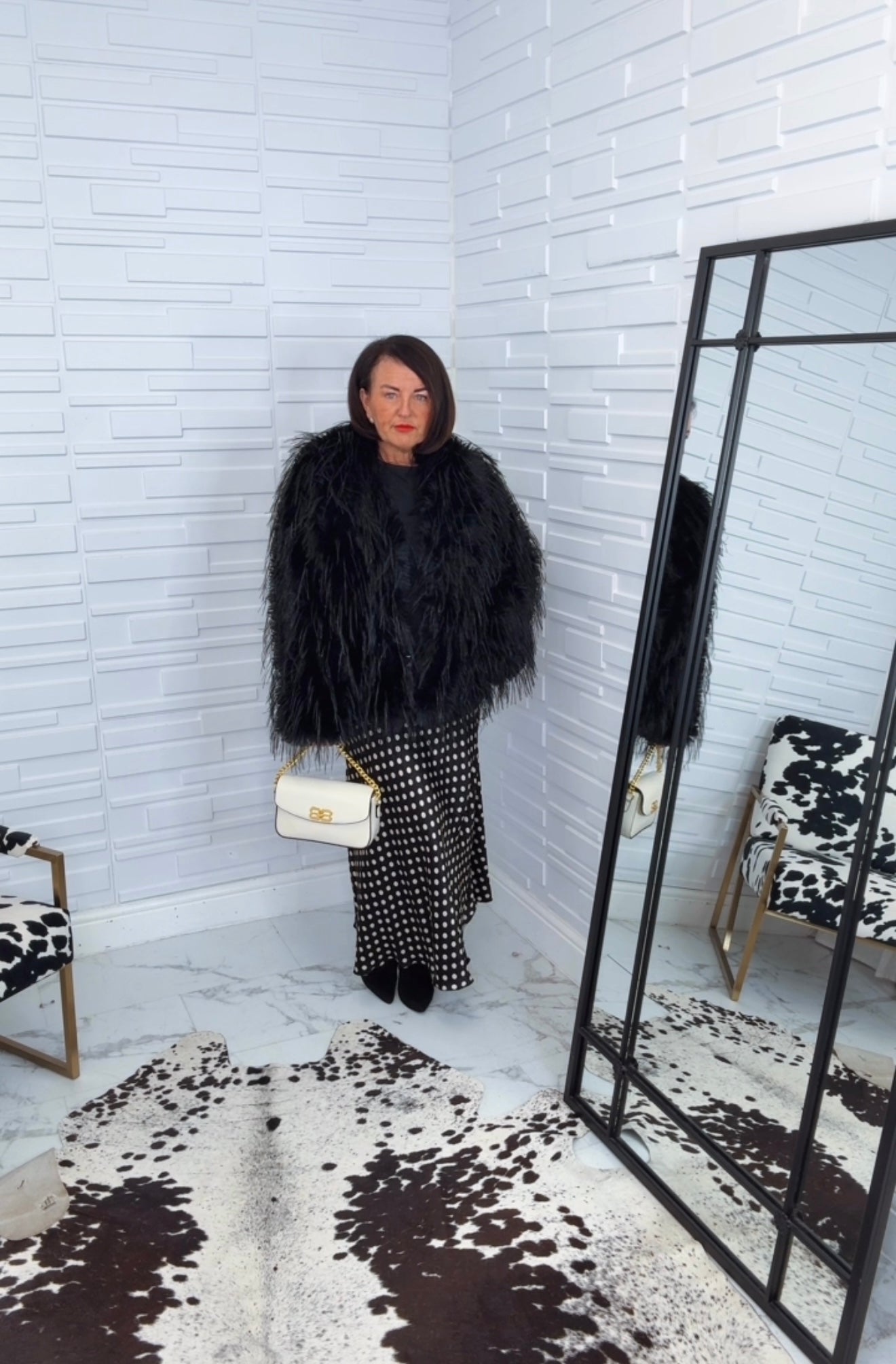 “Olivia” Feather Jacket