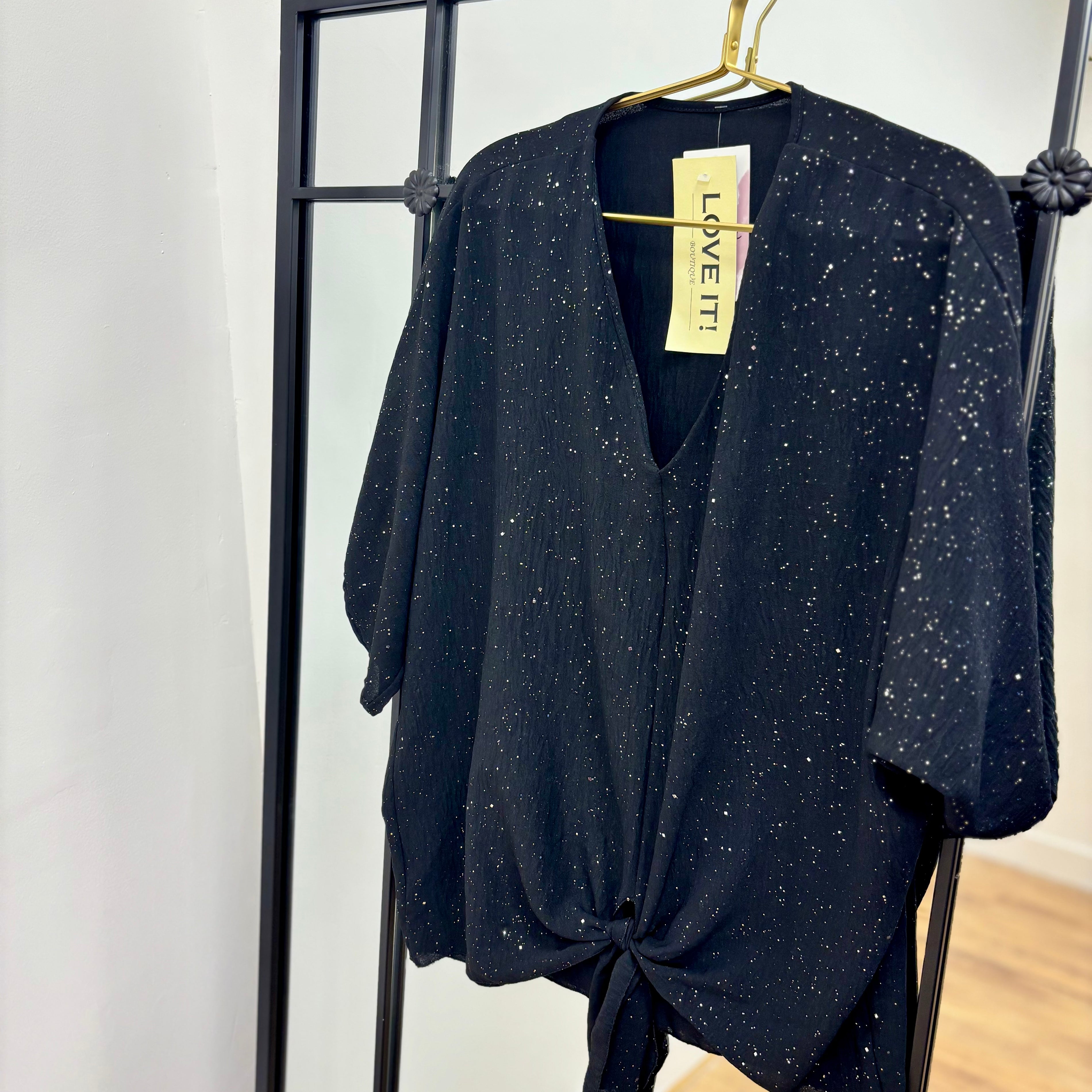 Free Size 10/16 Speckle Tie Top
