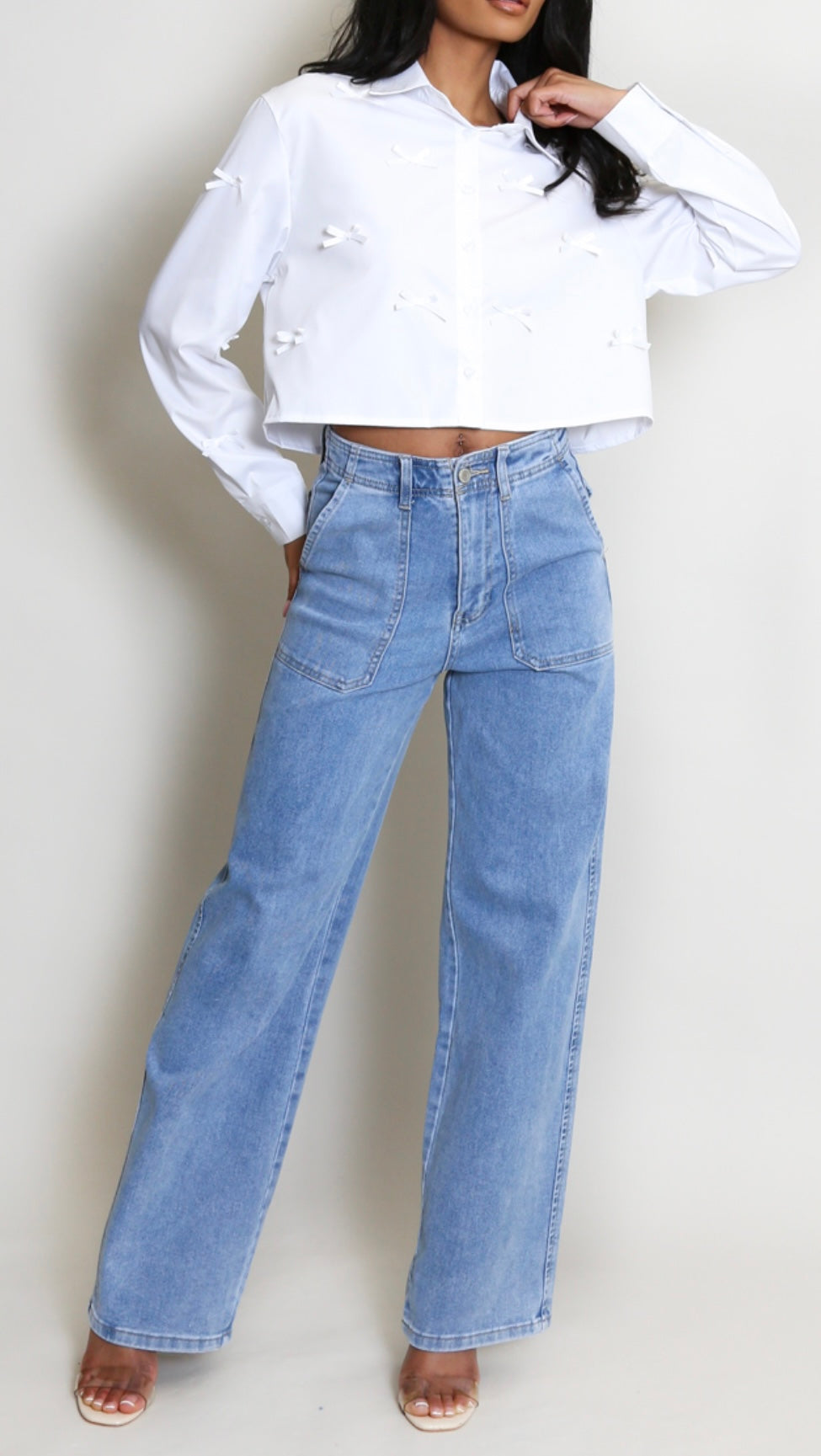 Oversized Pocket Jeans