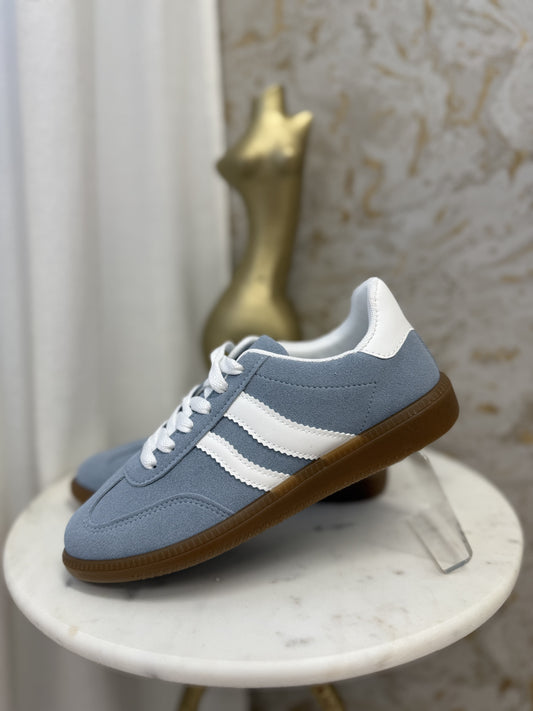 “Bella” Blue Suede Trainer