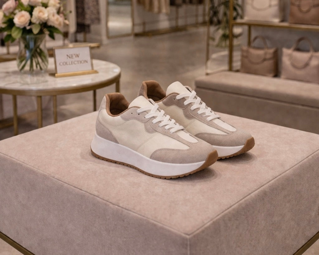 Becca - White Luxe Trainer