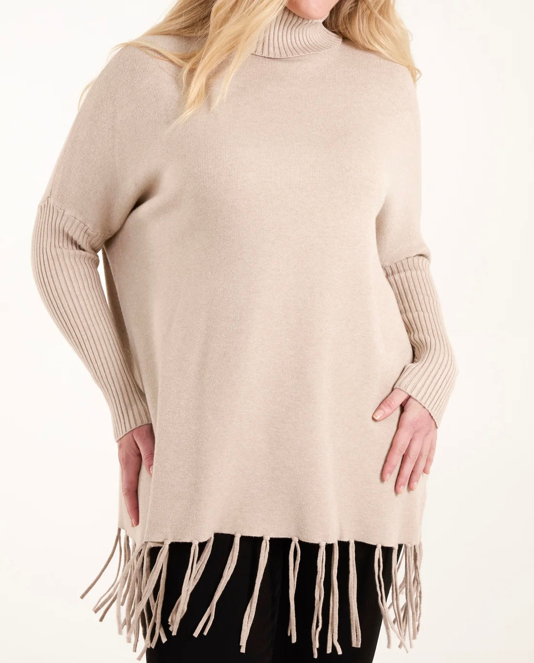 “Ailsa” Fringe Knit