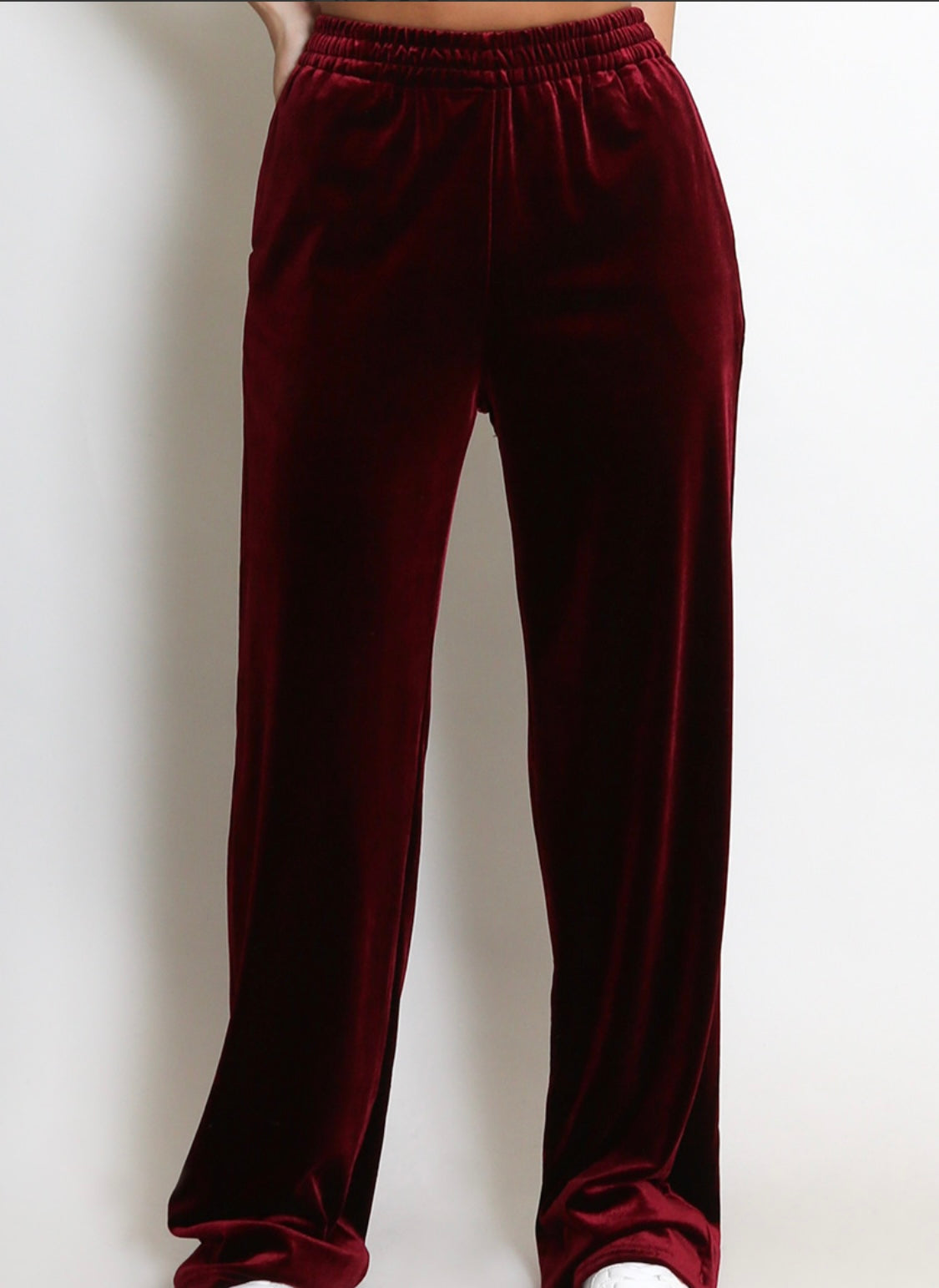 Velvet Wide Leg Trouser