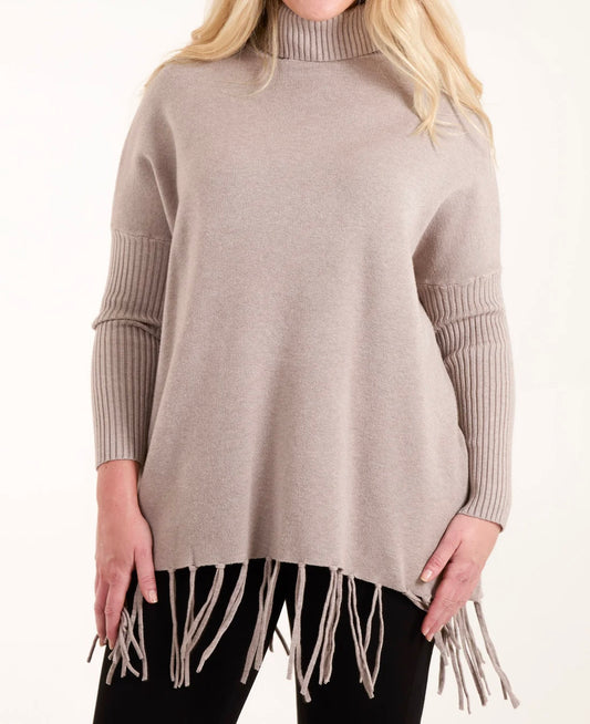 “Ailsa” Fringe Knit