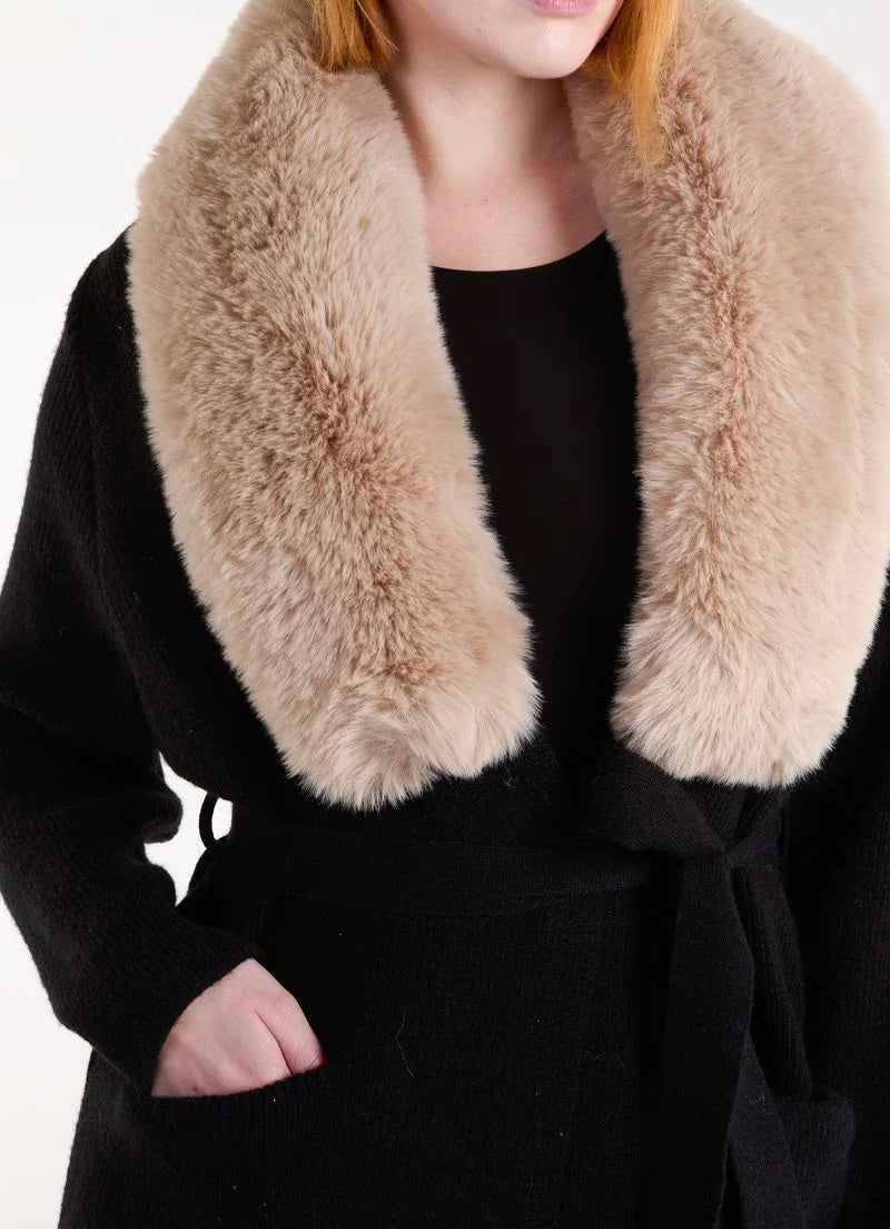 Fur Collar Cardi