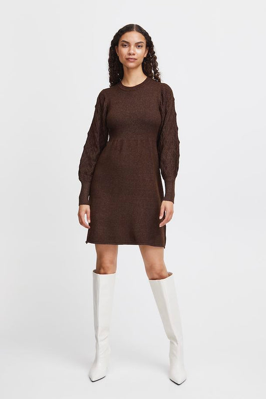 BYoung Brown Knitted Dress