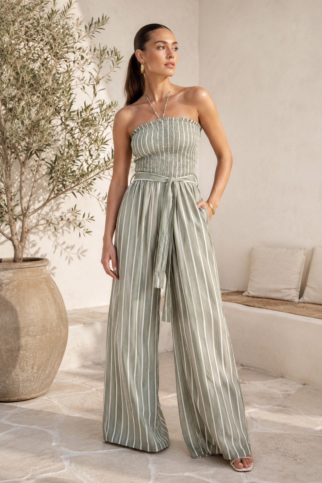 Sage Green Jumpsuit