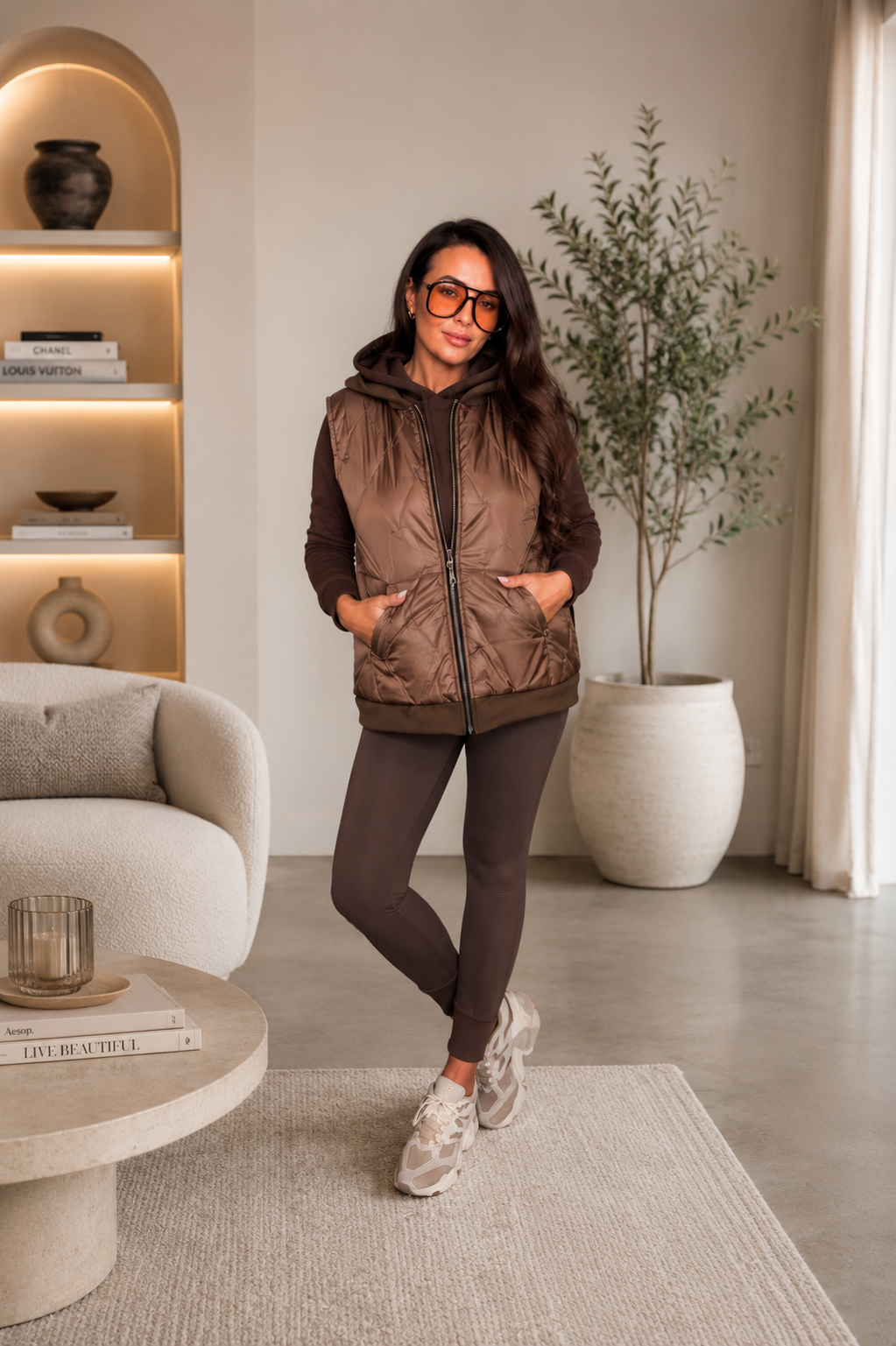 Halley - Quilted Hooded Gillet
