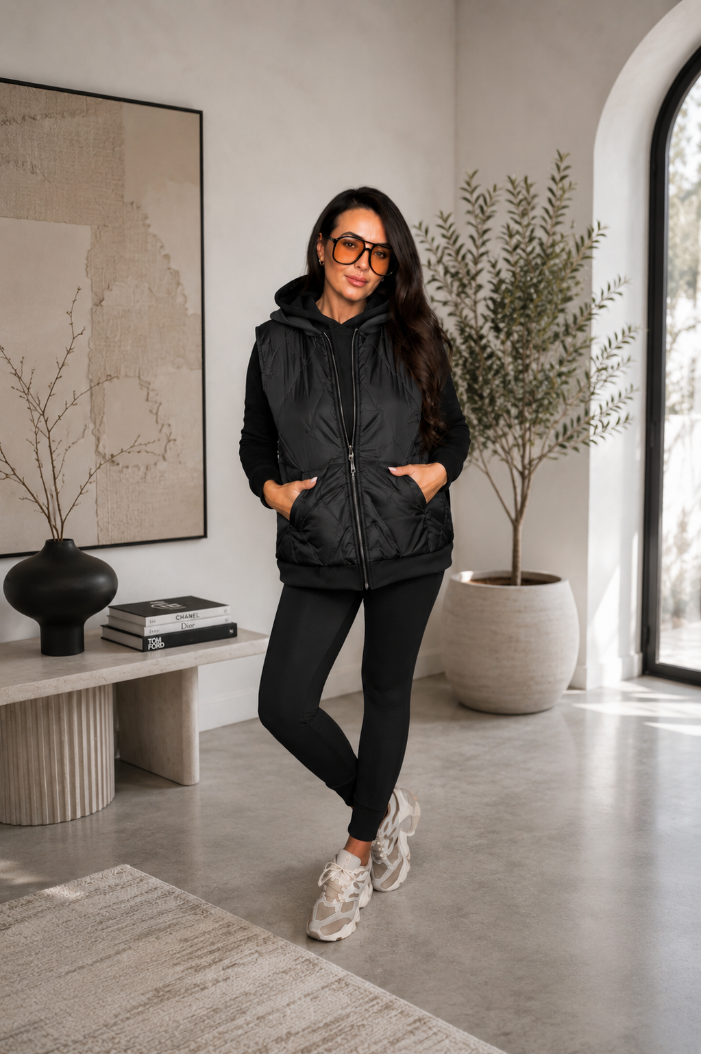 Halley - Quilted Hooded Gillet