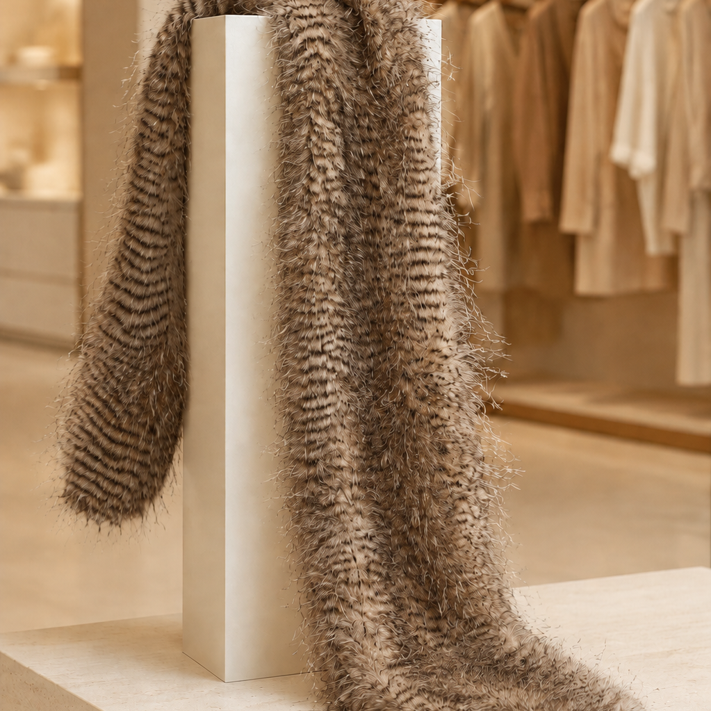 Ostrich Feather Scarf