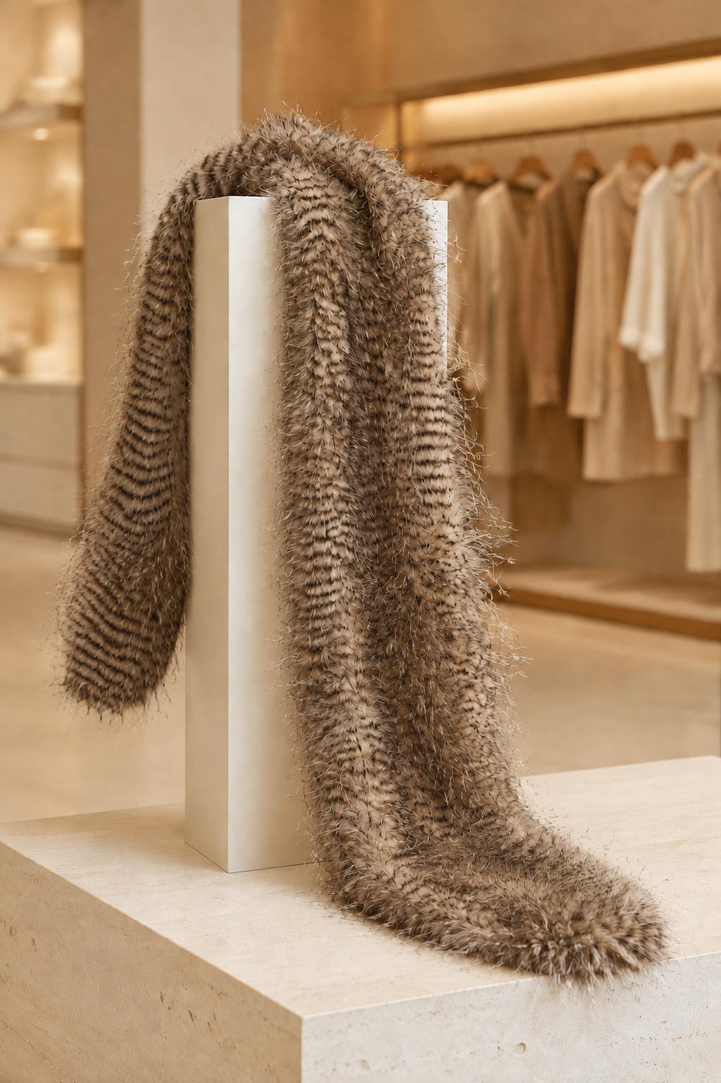 Ostrich Feather Scarf