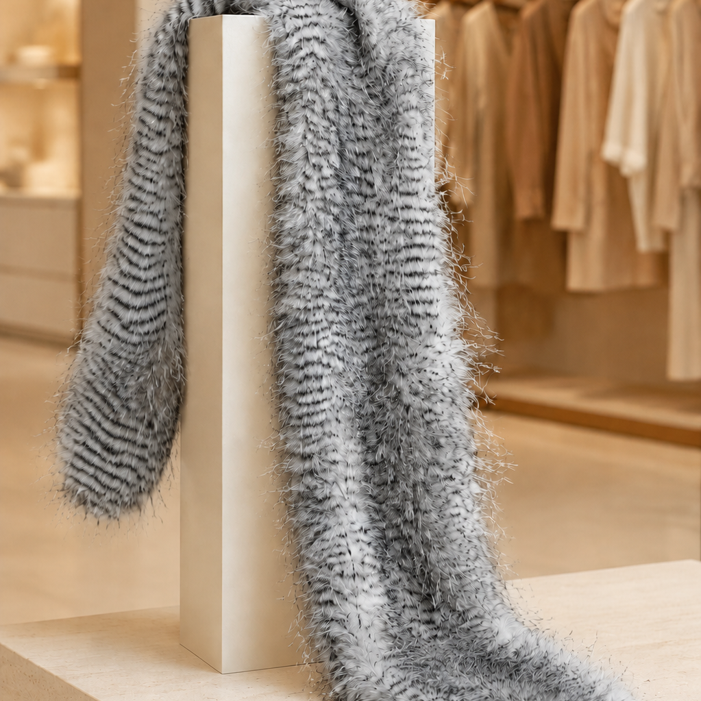 Ostrich Feather Scarf