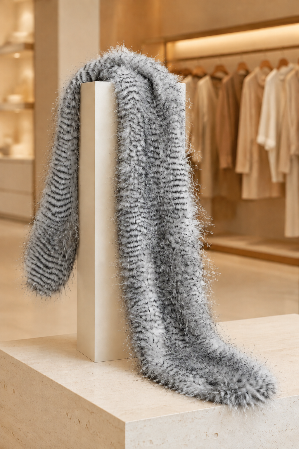 Ostrich Feather Scarf