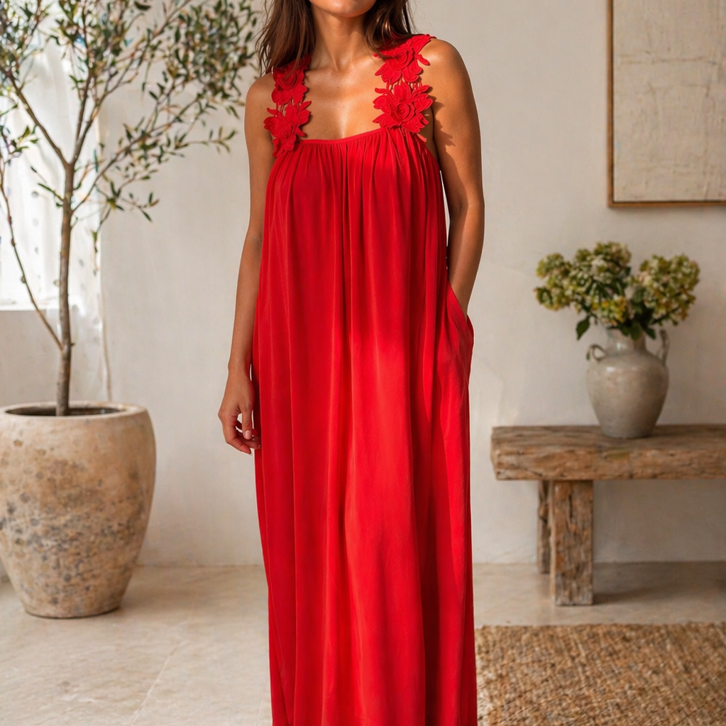 Emily - Maxi Dress with Daisy Straps