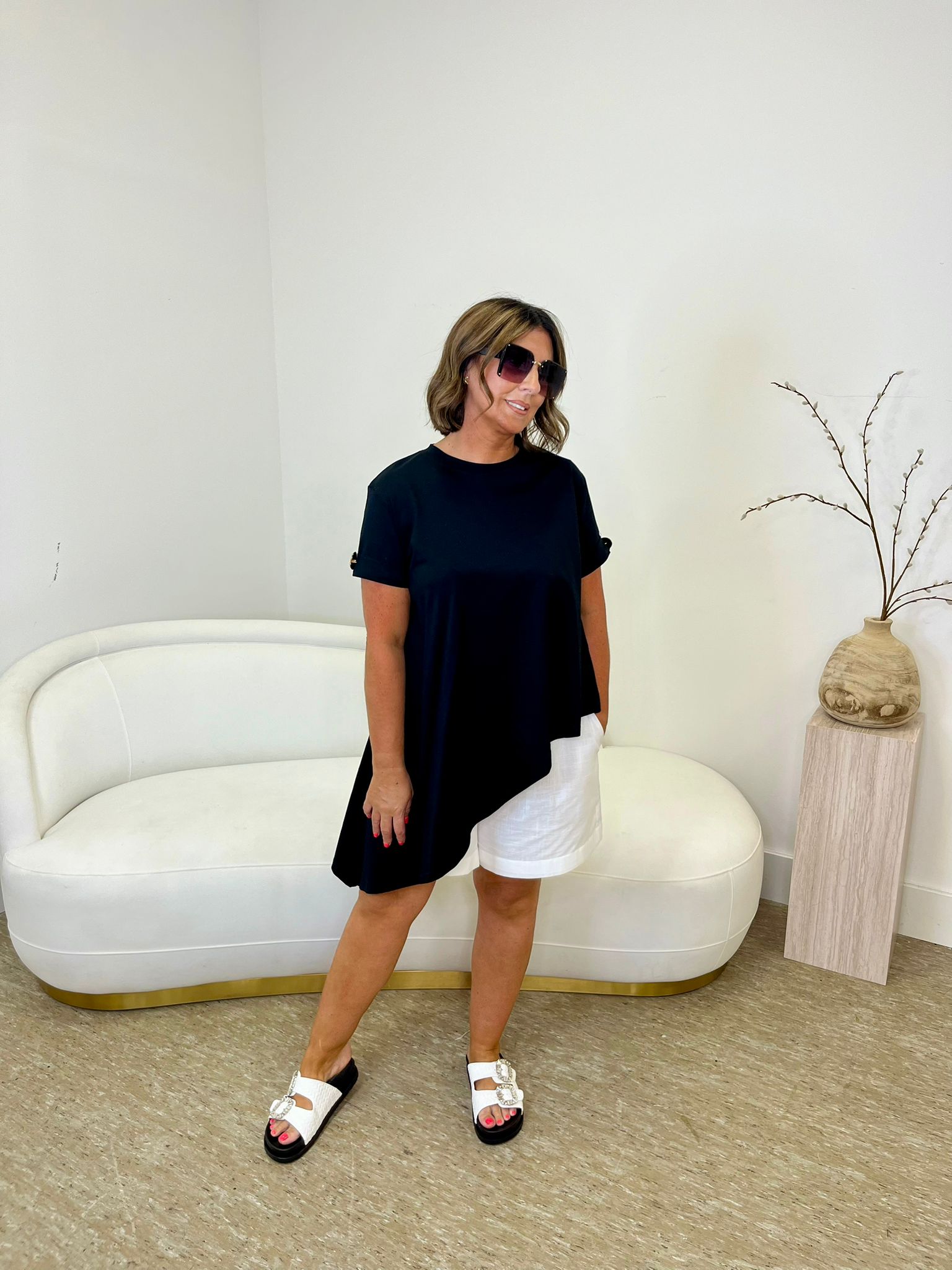“Luna” Asymmetrical T-Shirt