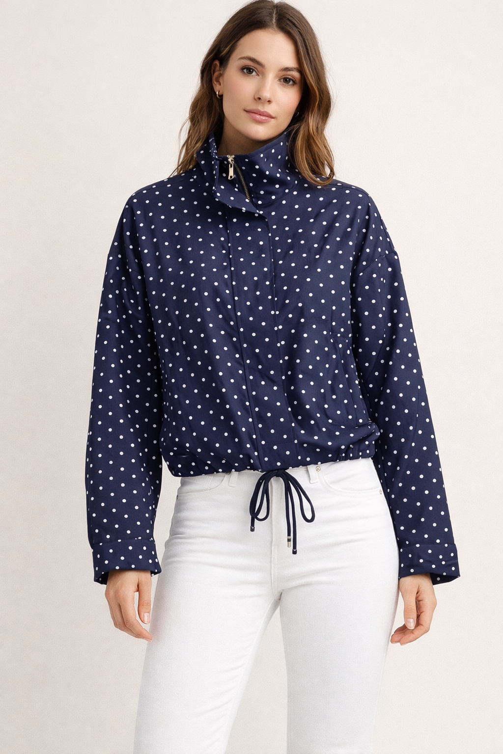 Preya - Lightweight Polka Dot Jacket
