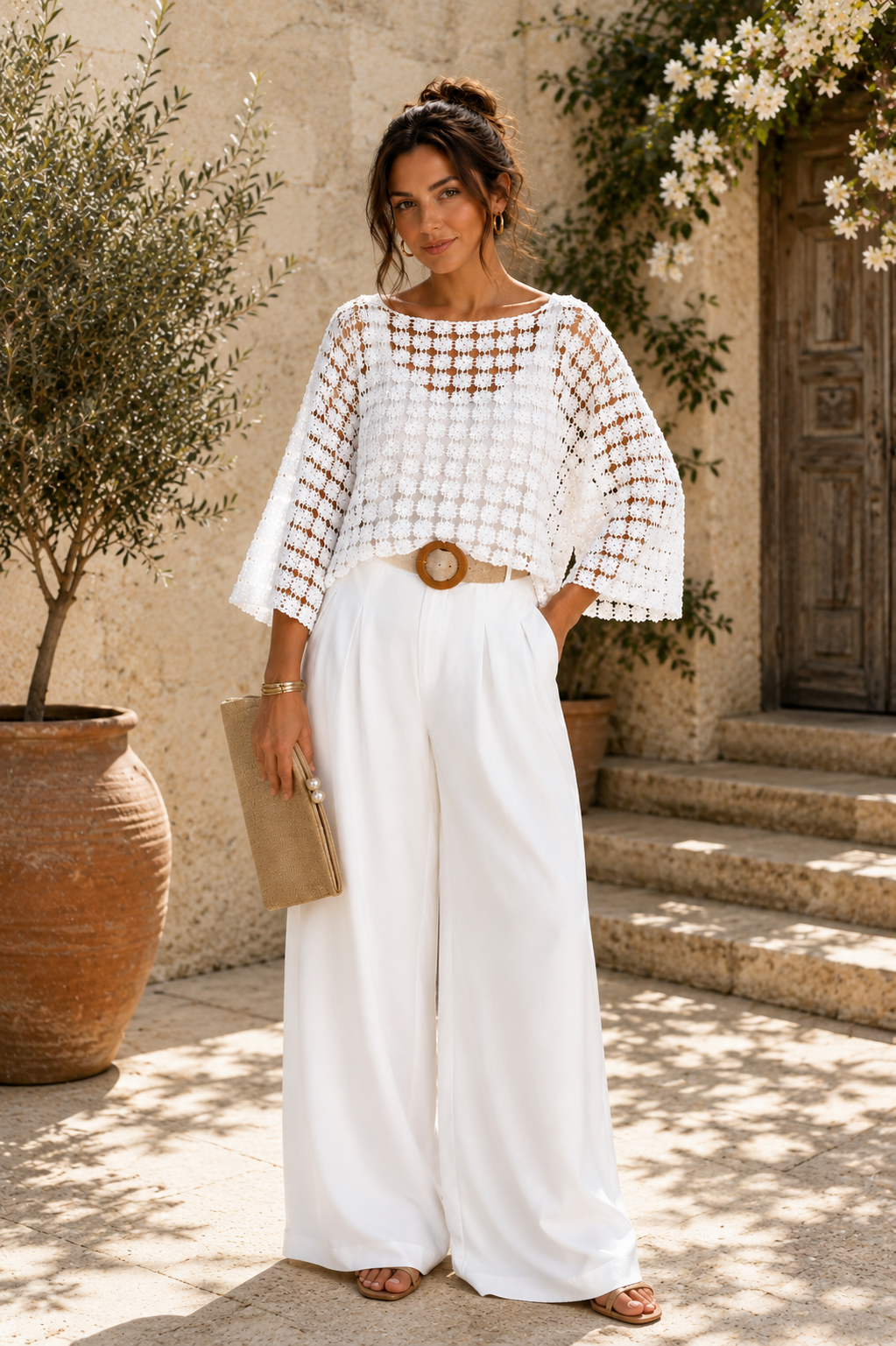 Arianna - Petal Crochet Top