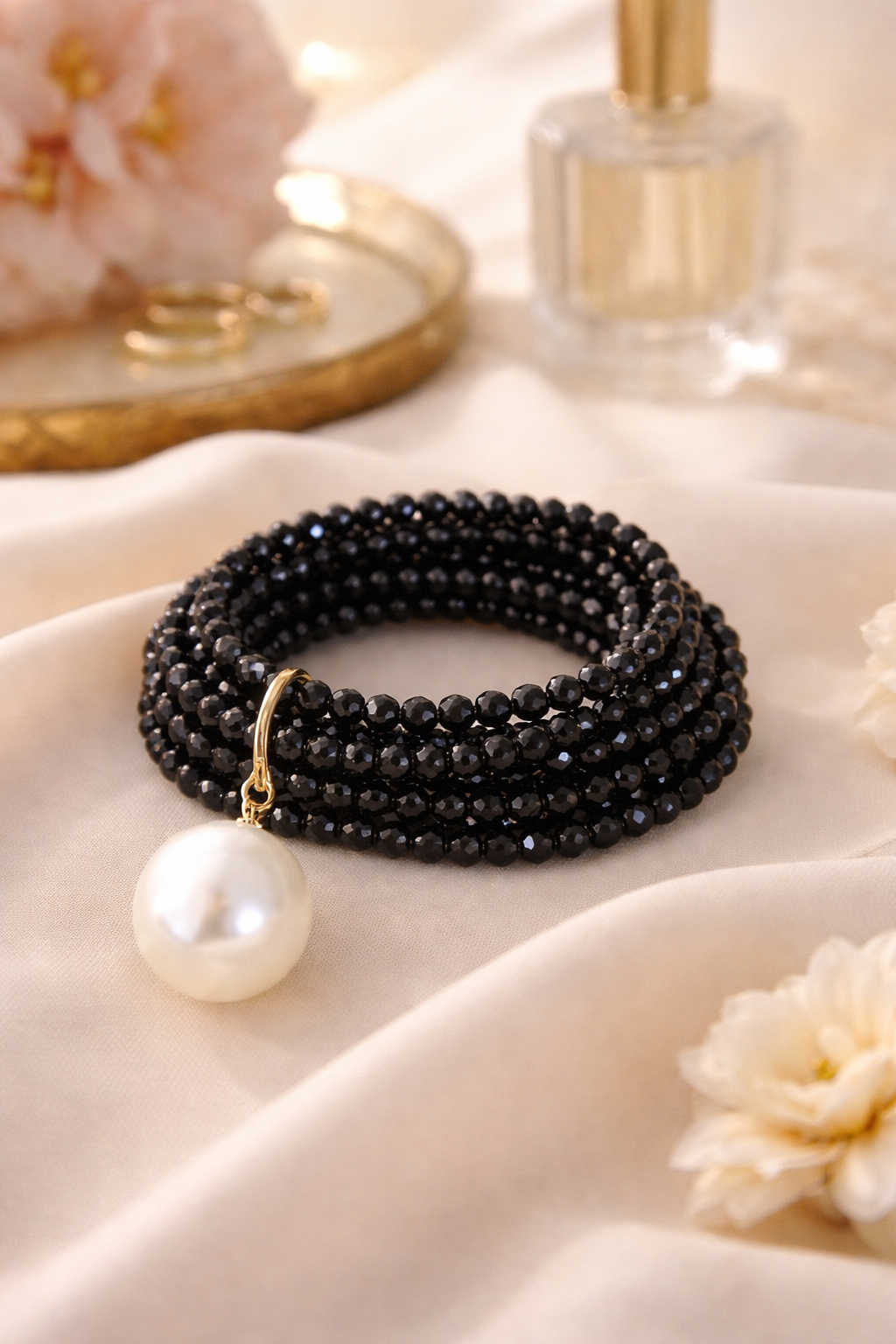 Luxe Pearl Cascade Stacked Bracelet