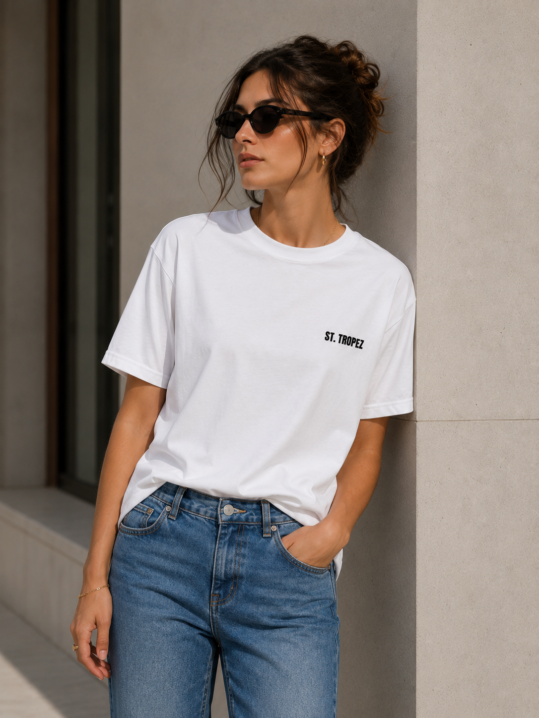 St. Tropez Sunset Graphic Oversized Tee
