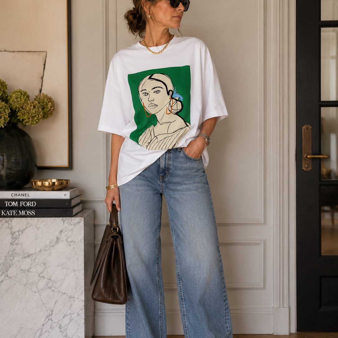 Oversized Graphic Print T-Shirt