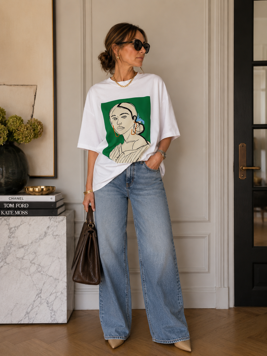 Oversized Graphic Print T-Shirt