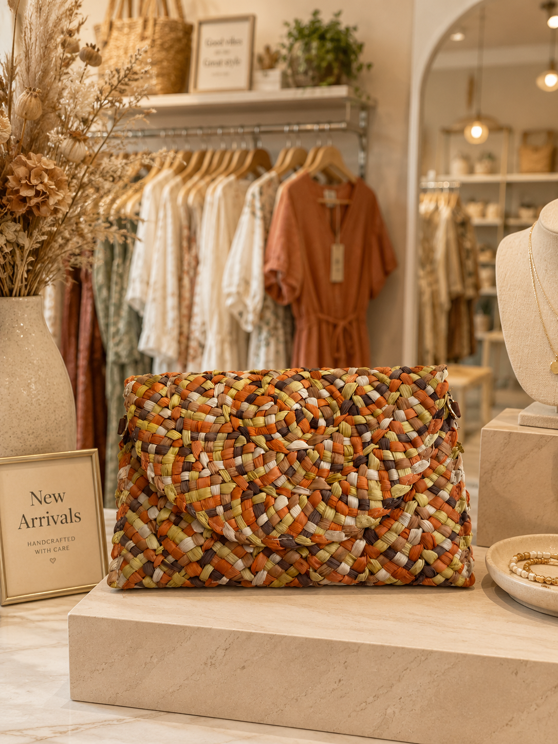 Woven Multi Mix Clutch