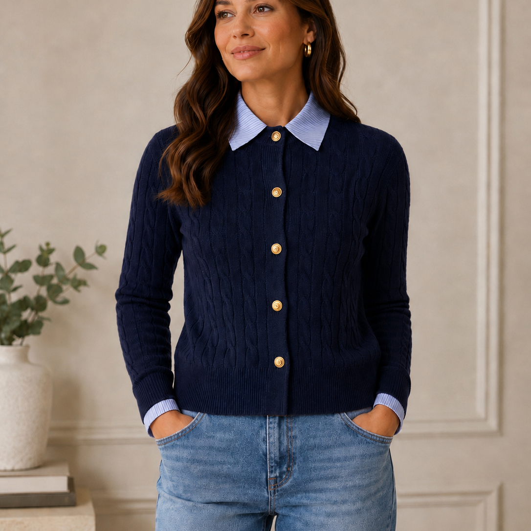 Eloise - Cable Knit Cardigan