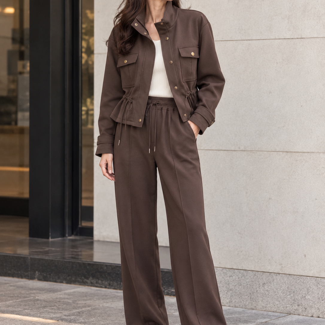 Lola - Jersey Utility Jacket.