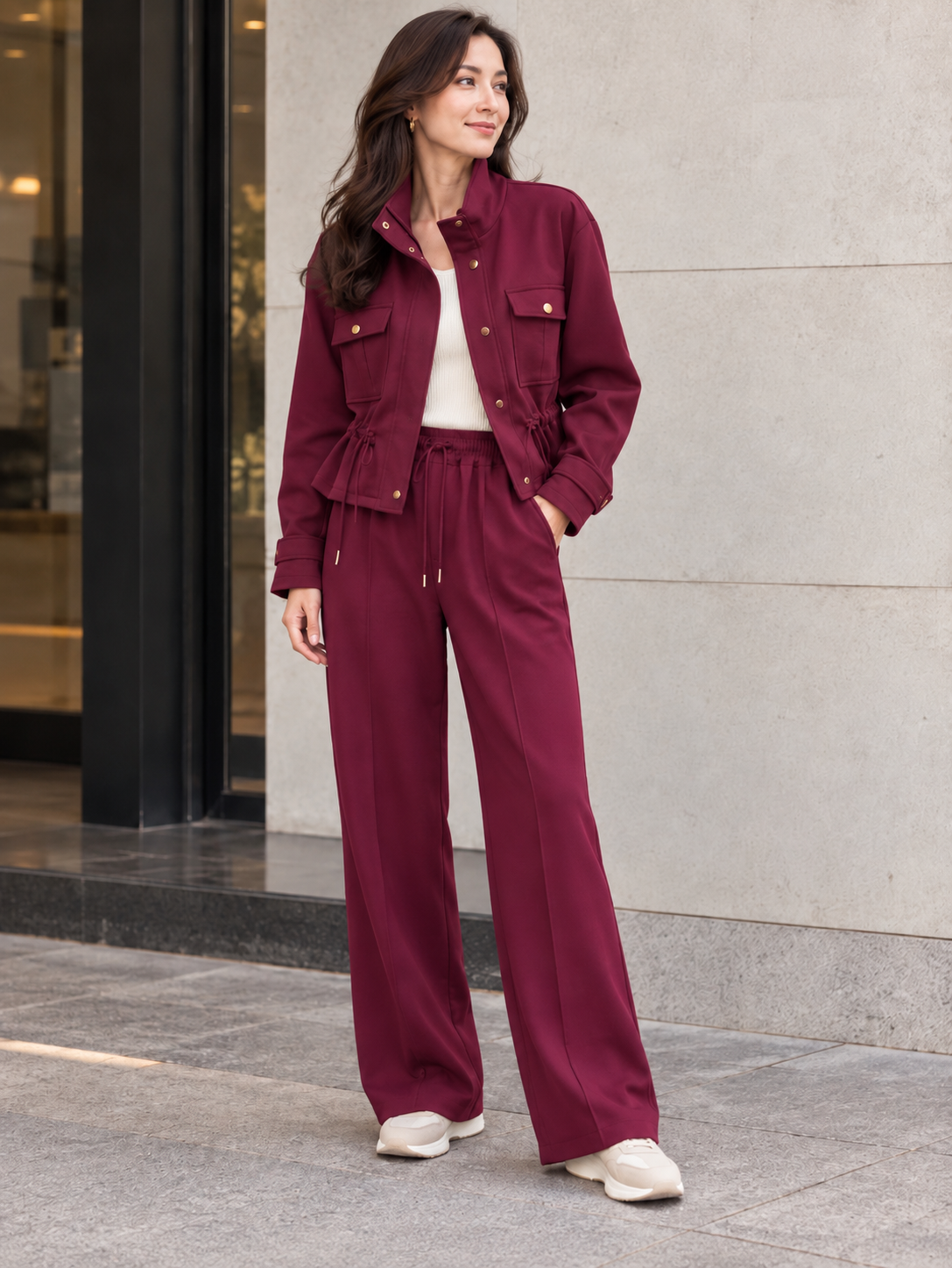 Lola - Jersey Utility Jacket.