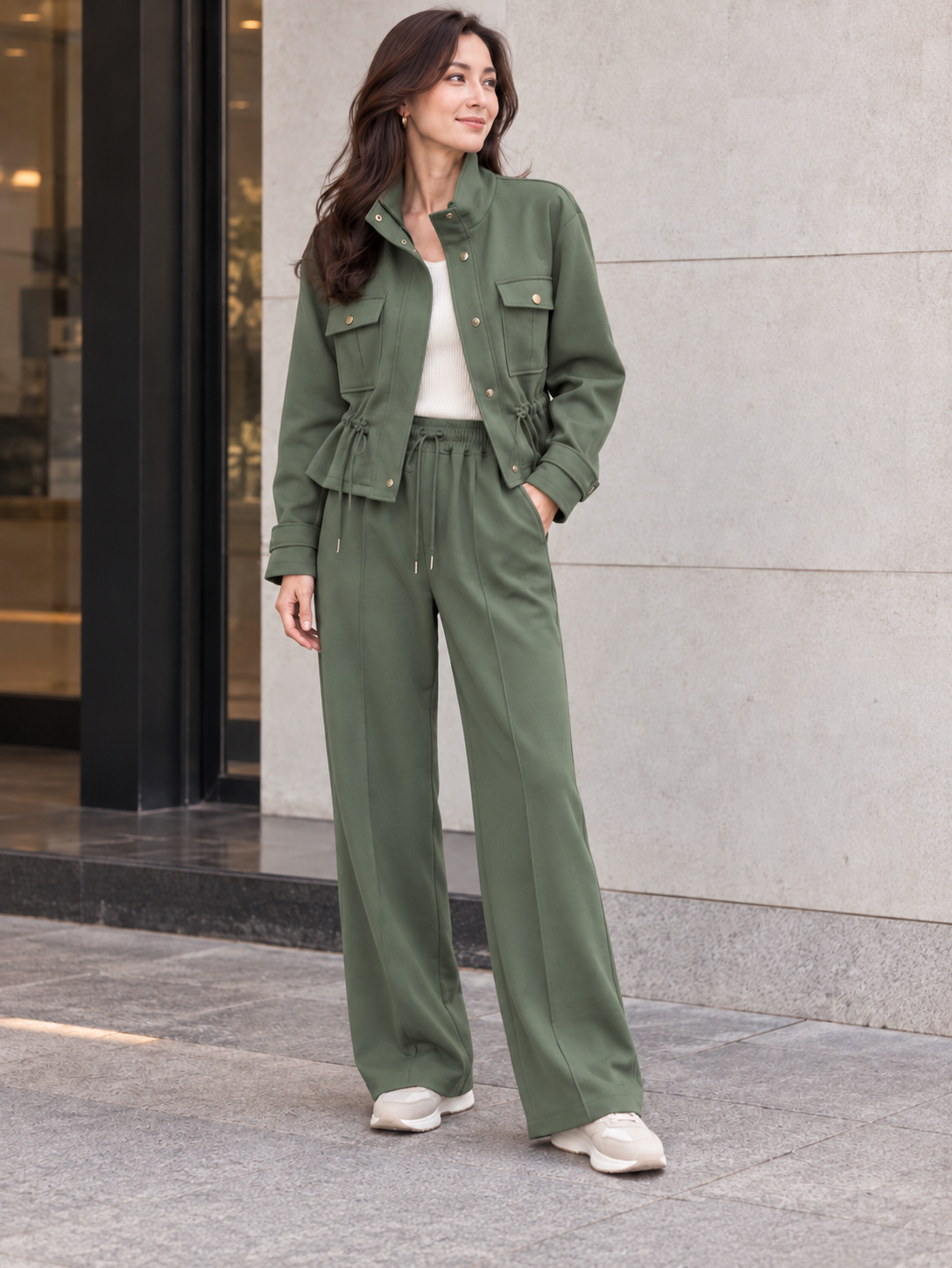 Lola - Jersey Utility Jacket.
