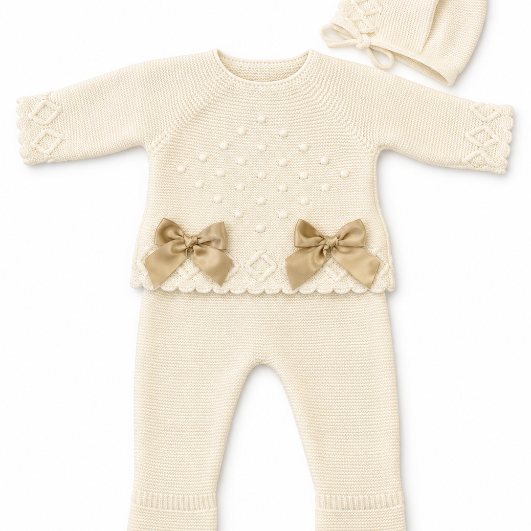 Neutral Knitted 3pc Set