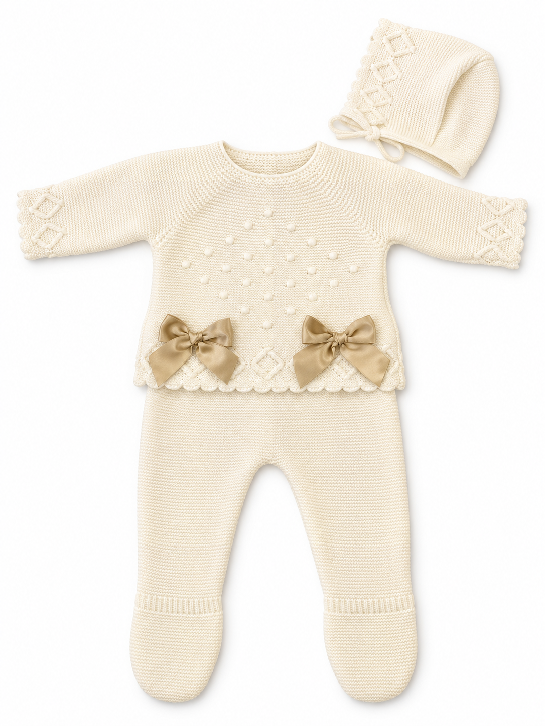 Neutral Knitted 3pc Set