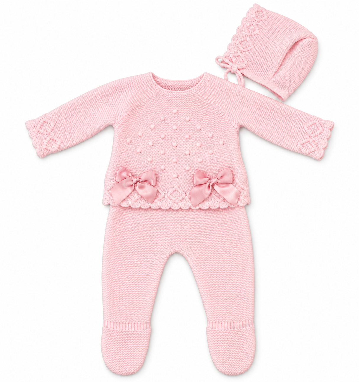 Pink Knitted 3pc Set