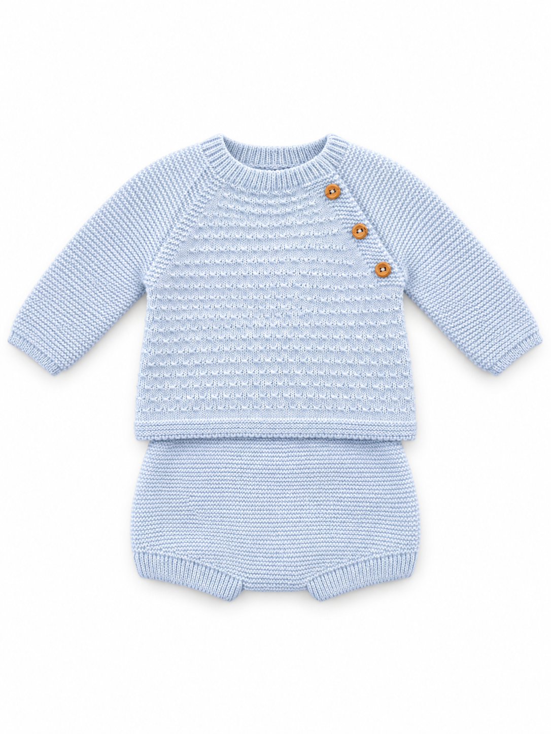 Blue 2pc Knitted Set