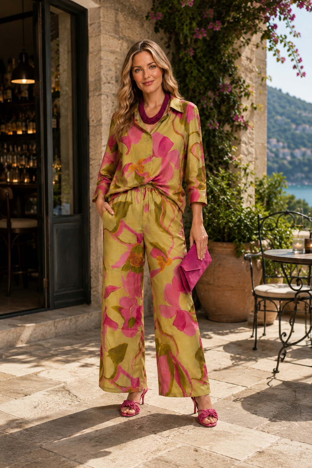 Maisie - Wide Leg Floral Trouser