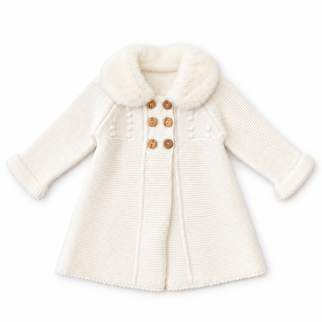 Cream Knitted Coat