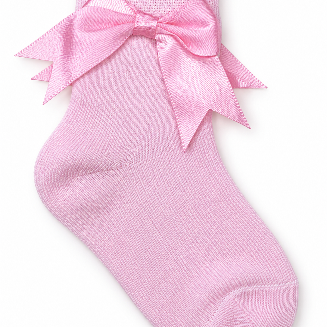 Satin Bow Ankle Socks
