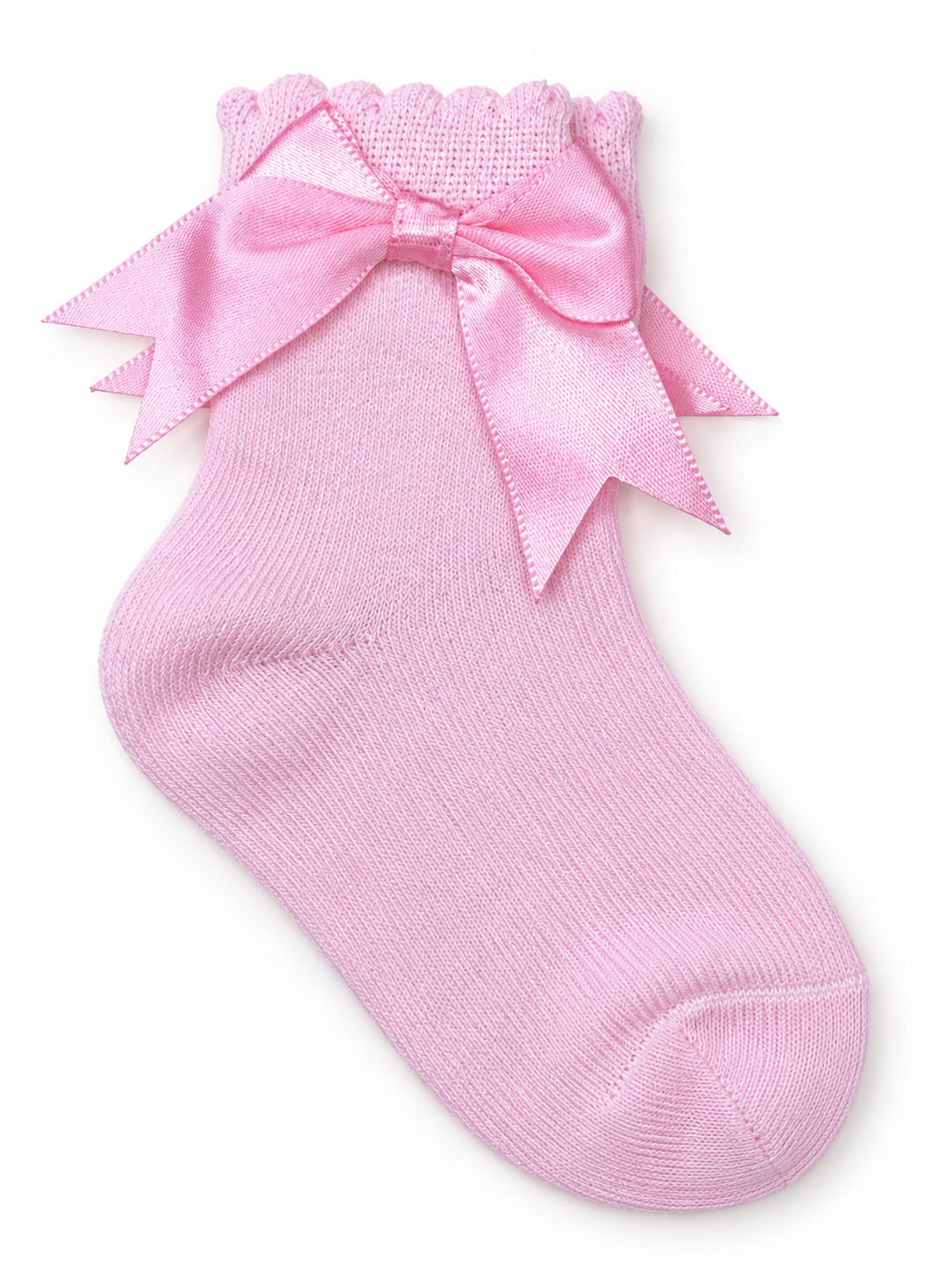 Satin Bow Ankle Socks